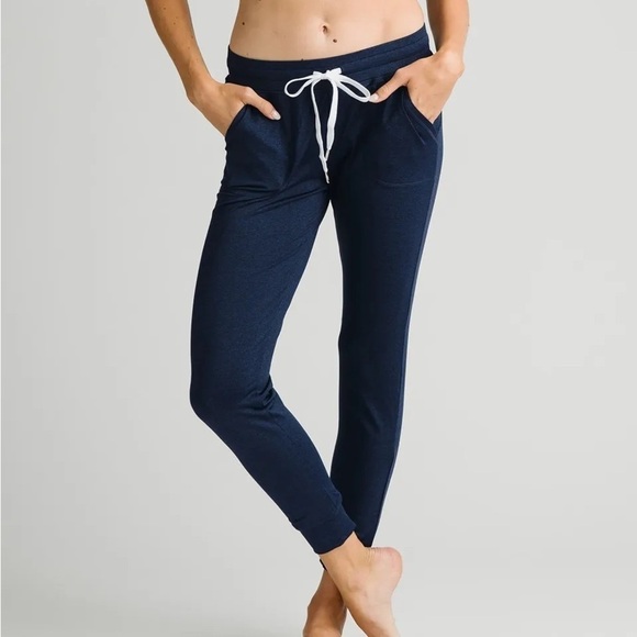 Zyia Active Navy Cozy Joggers Size XXL Pull On Drawstring Athletic Loungewear - Picture 1 of 8